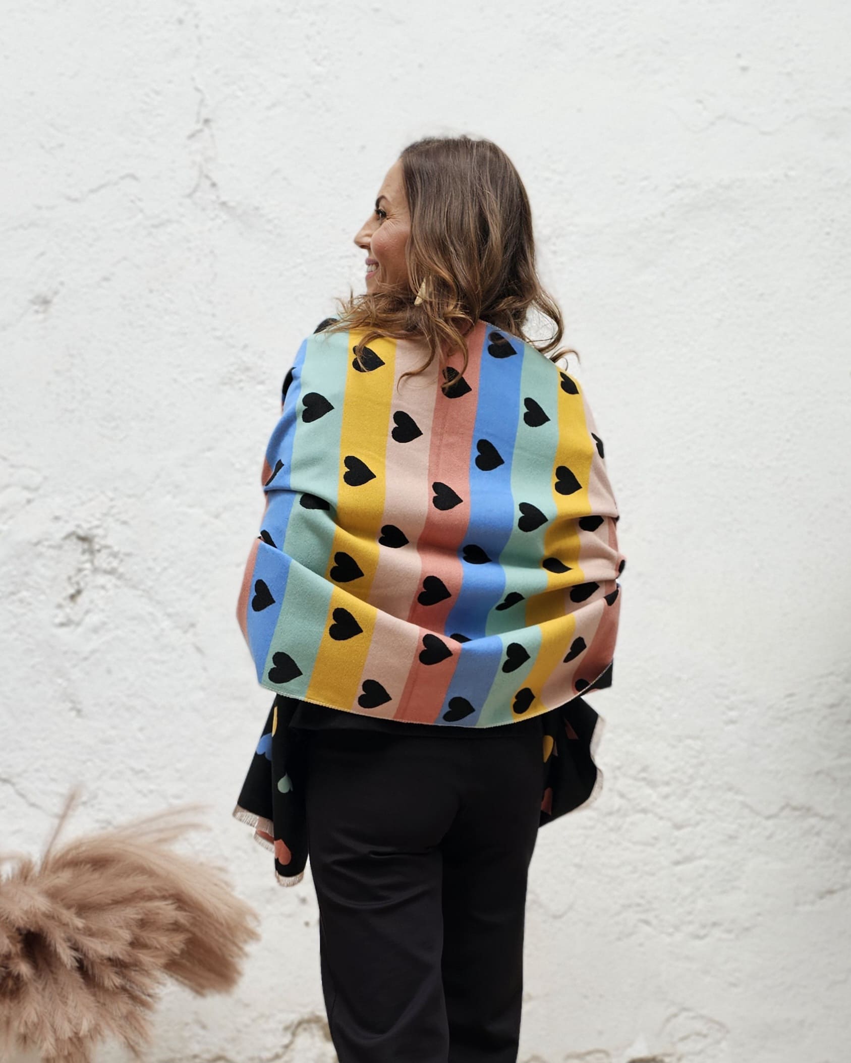 Bufanda Corazones reversible - Imagen 6