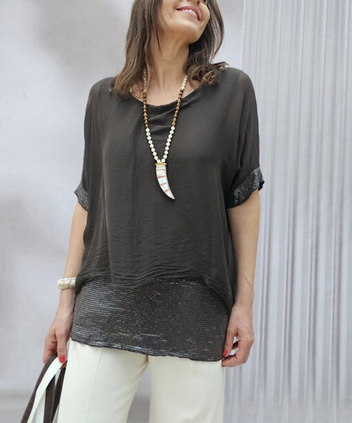 Alternative view of Blusa Seda Trafalgar