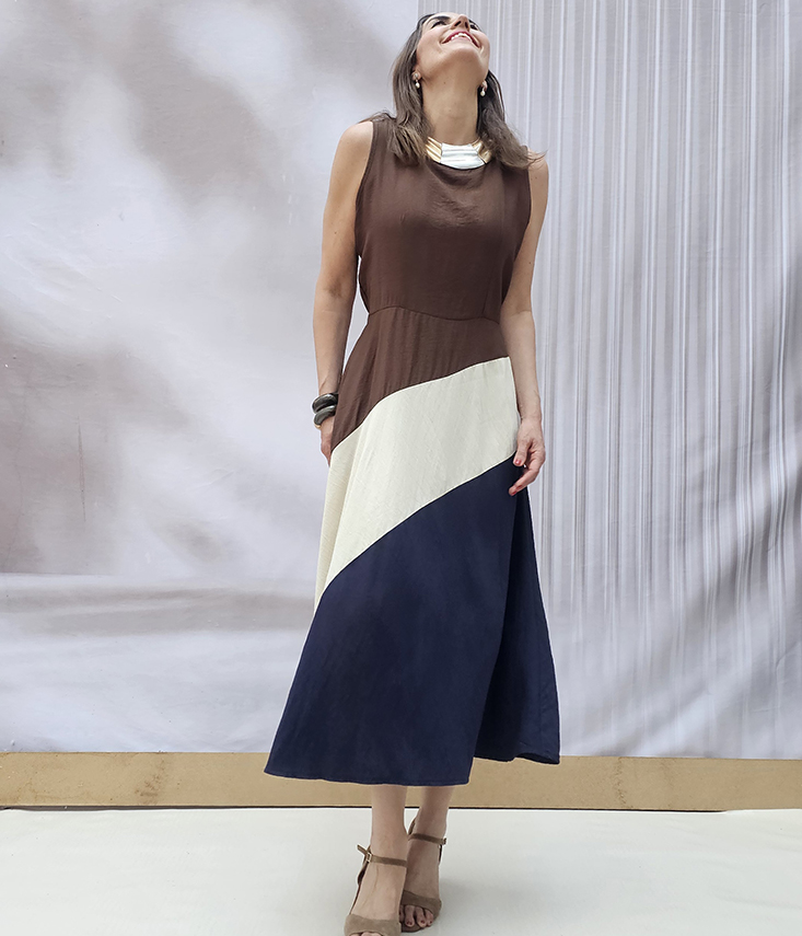 Vestido Tricolor Cake - Imagen 6