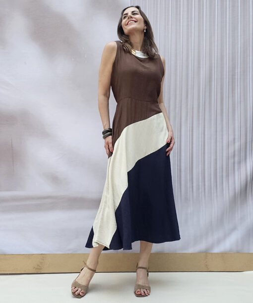 Vestido Tricolor Cake