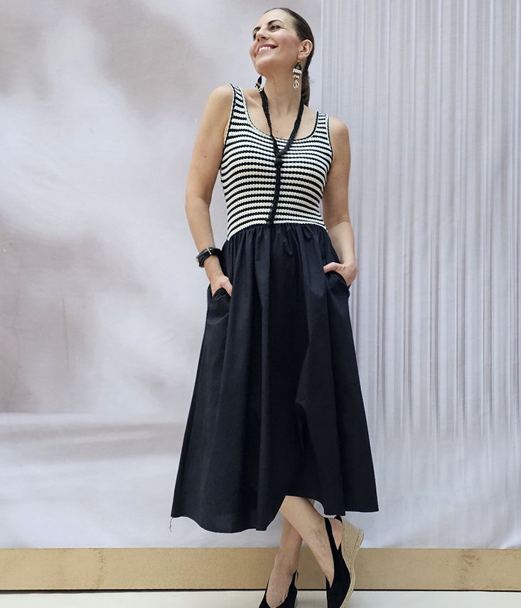 Vestido Bicolor Combi Fuenterrabía - Imagen 9