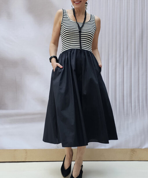 Alternative view of Vestido Bicolor Combi Fuenterrabía