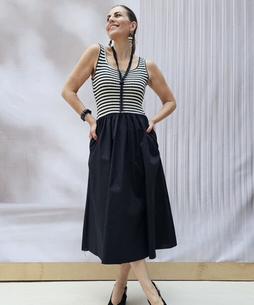 Vestido Bicolor Combi Fuenterrabía