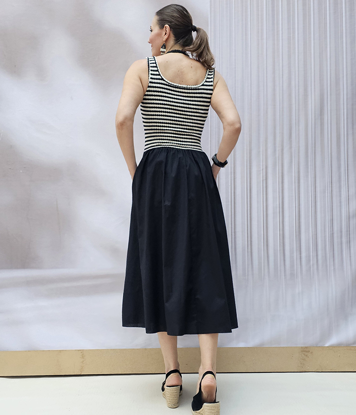 Vestido Bicolor Combi Fuenterrabía - Imagen 6