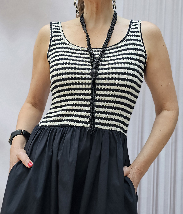 Vestido Bicolor Combi Fuenterrabía - Imagen 5