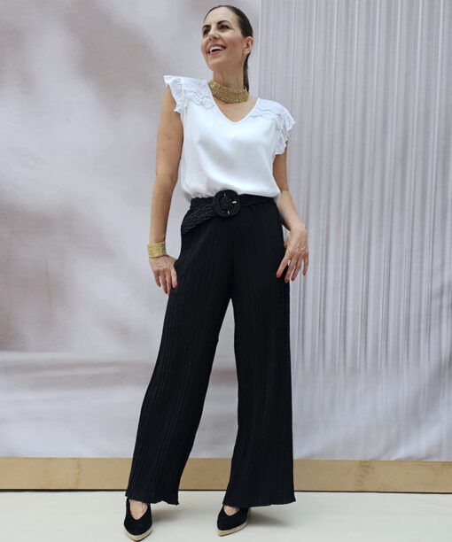 Pantalón Plisado Fuenterrabía