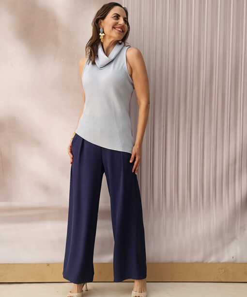 Pantalón Palazzo Navy