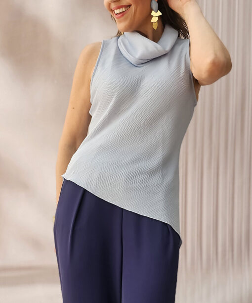 Alternative view of Blusa Merit Azul