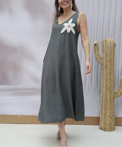 Alternative view of Vestido Largo Pico Esperanza