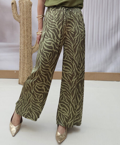 Alternative view of Pantalón Raso Estampado Esperanza