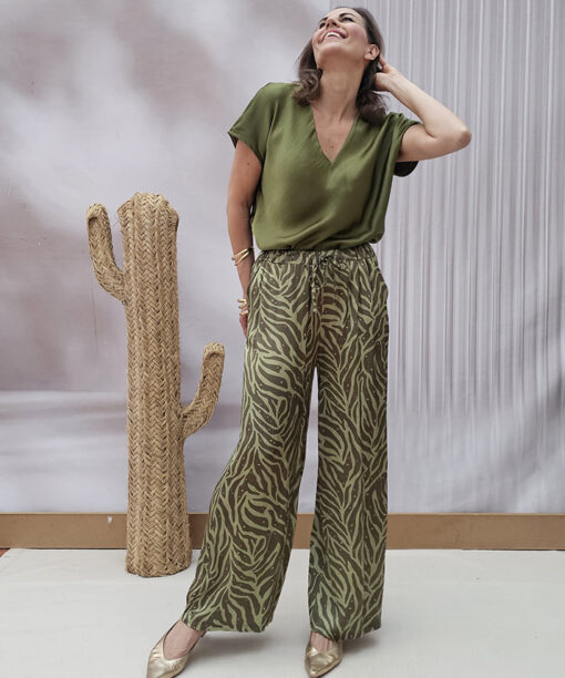 Pantalón Raso Estampado Esperanza