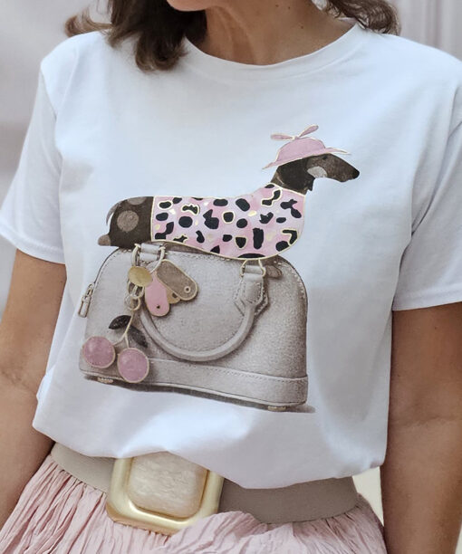 Alternative view of Camiseta Perrito Pink Rose