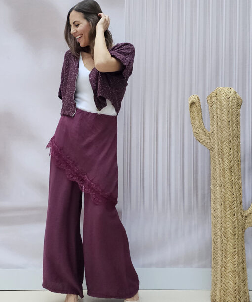 Pantalón Asimétrico Encaje Rioja