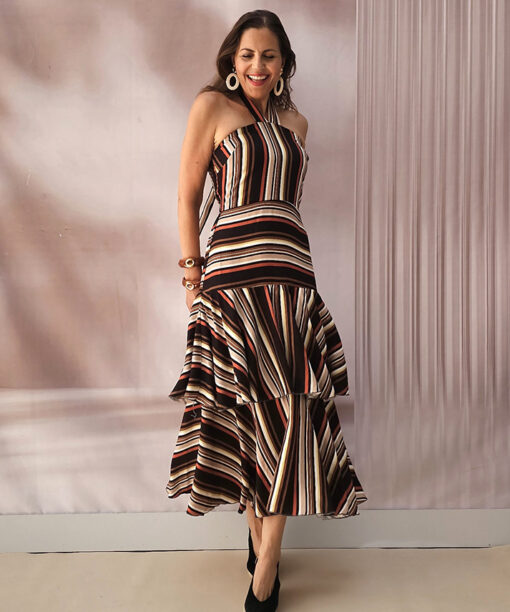 Alternative view of Vestido Halter Volantes Desmayo
