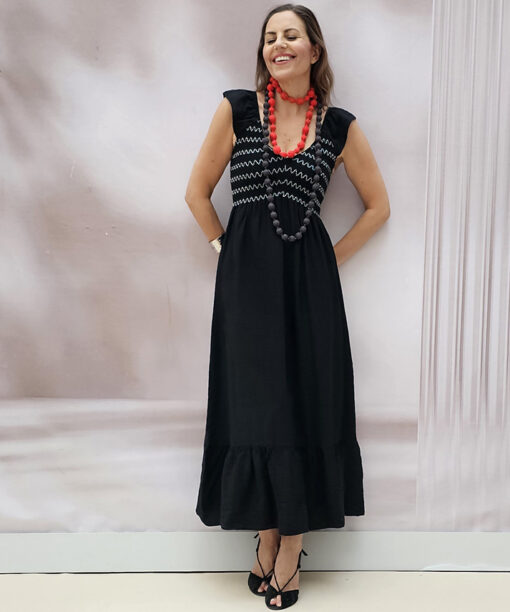 Collar Valeria rojo seda - Imagen 5
