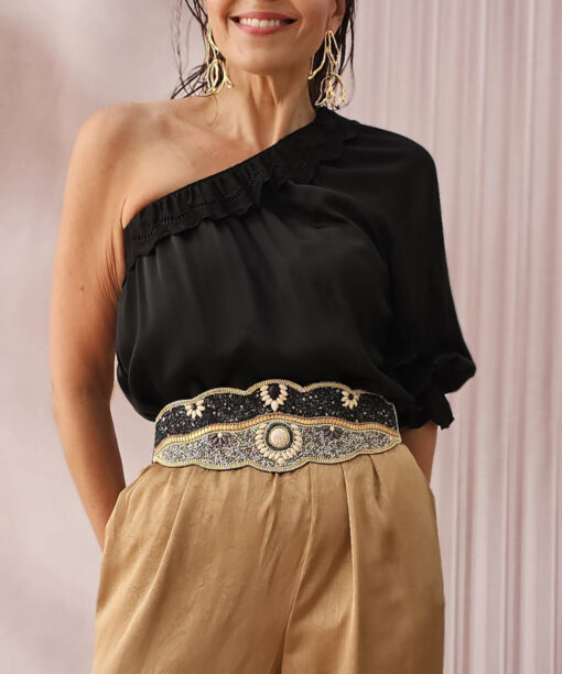 Blusa Celine Negro - Imagen 4