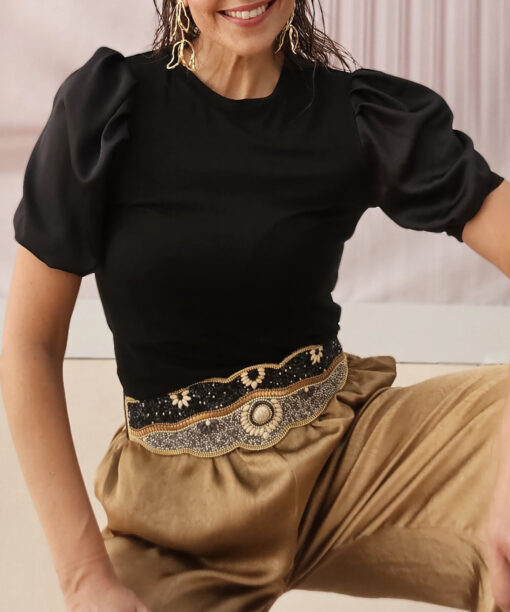 Camiseta Khissa negro - Imagen 4
