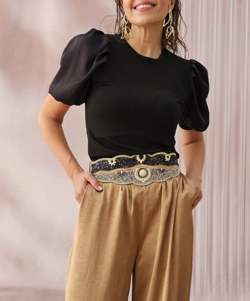 Alternative view of Camiseta Khissa negro