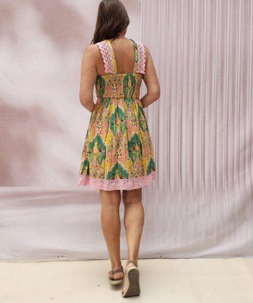 Vestido halter calado - Imagen 3