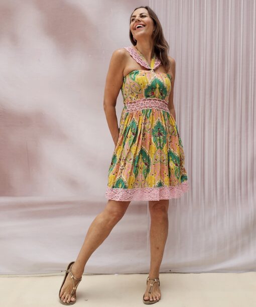 Alternative view of Vestido halter calado