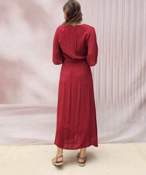 Alternative view of Vestido cruzado botones