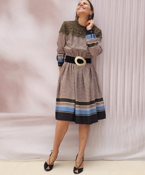 Alternative view of Vestido estampado retro
