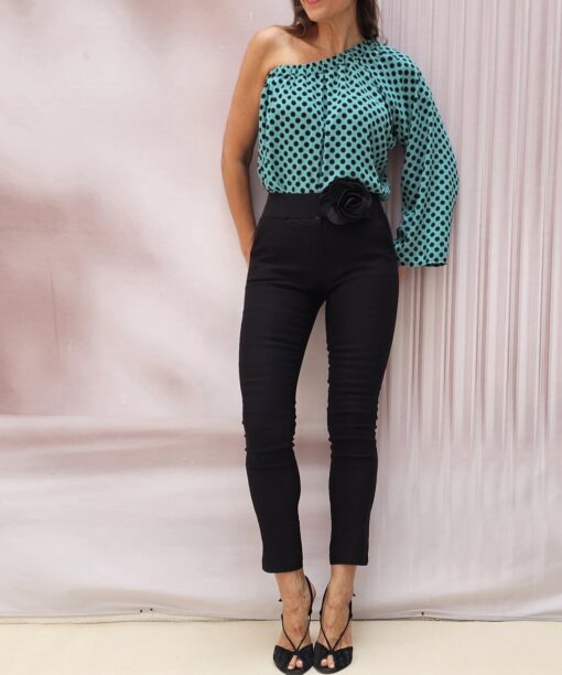 Blusa asimétrica lunares - Imagen 5