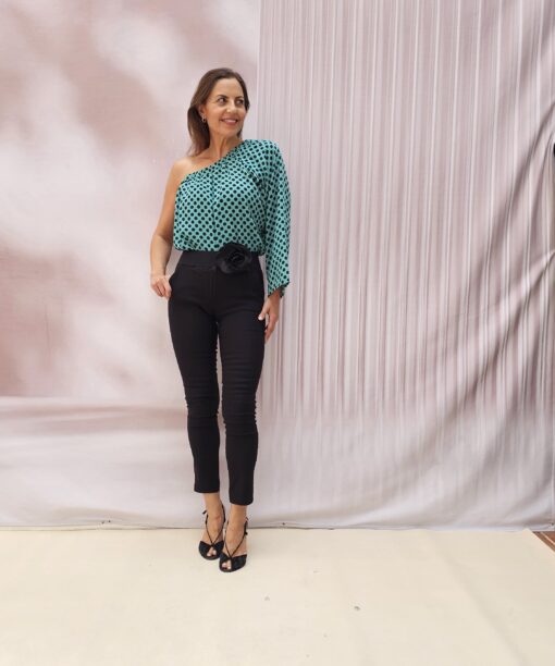 Blusa asimétrica lunares - Imagen 4