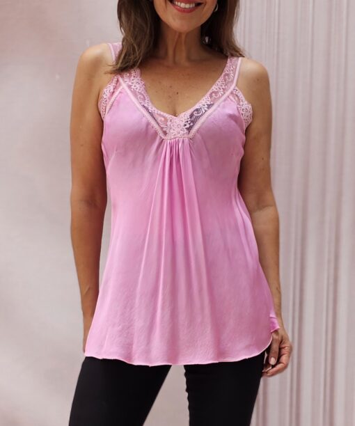 Top Lencero rosa