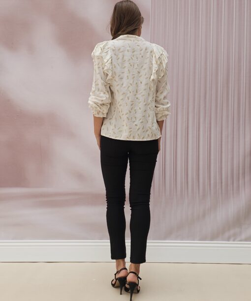 Camisa volantes hojitas - Imagen 4