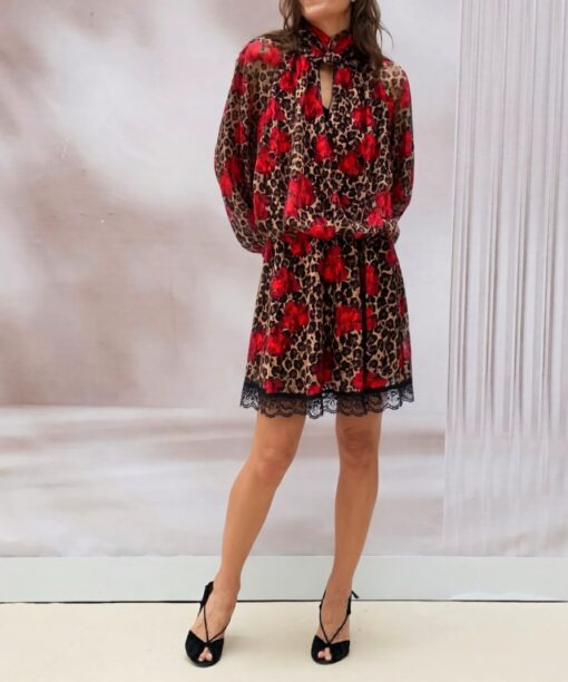 Vestido blonda print animal Holidays
