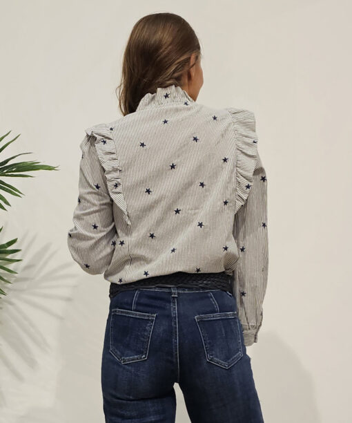 Camisa bordada estrellas - Imagen 4