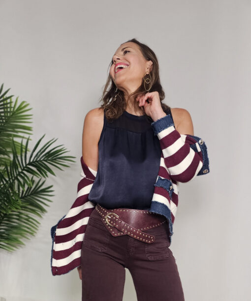 Blusa combi Golden Marino