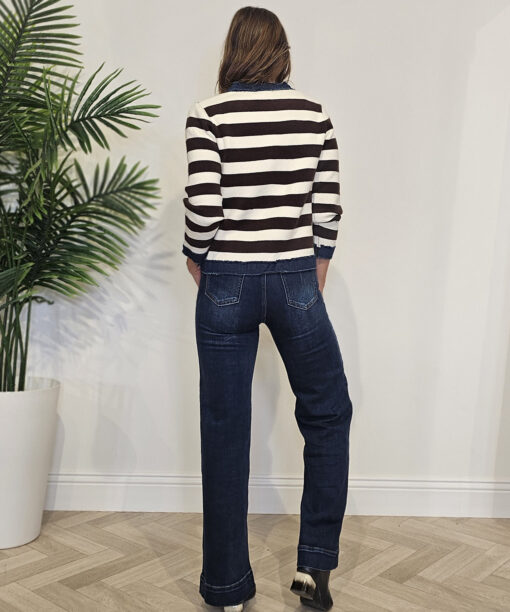 Chaqueta rayas combi punto - Imagen 4