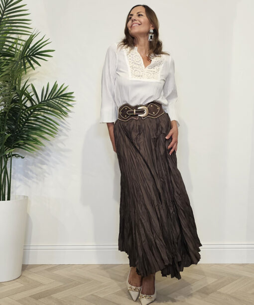 Camisa bordada blanca México - Imagen 8