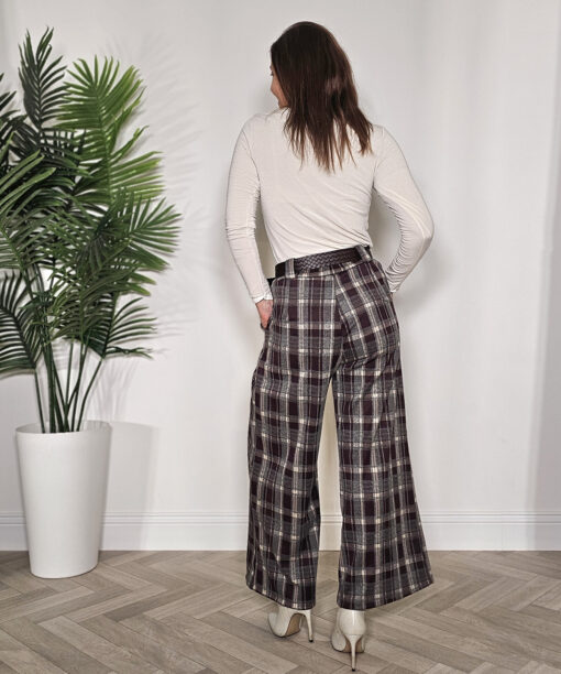 Pantalón cuadros Vino - Imagen 5