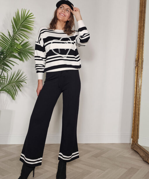 Conjunto rayas Comfy Crudo