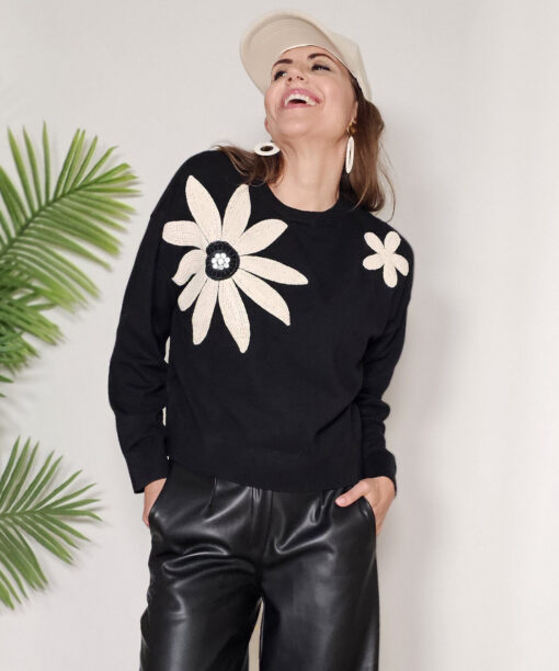 Jersey flor superpuesta Rioja - Imagen 6