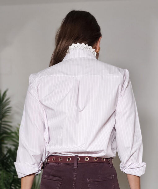 Camisa rayas y puntilla Rioja - Imagen 5