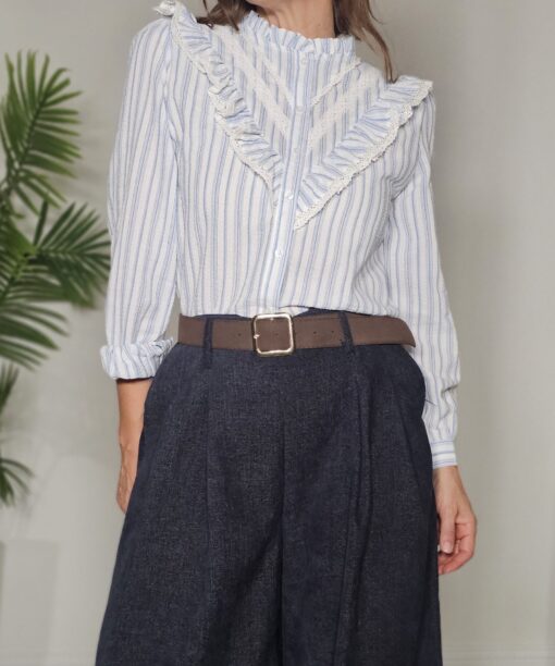 Alternative view of Camisa Romántica volantitos