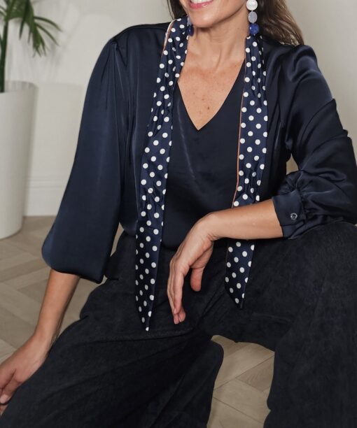 Blusa Raso lazada topos - Imagen 4