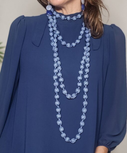 Collar Valeria Azul Celeste