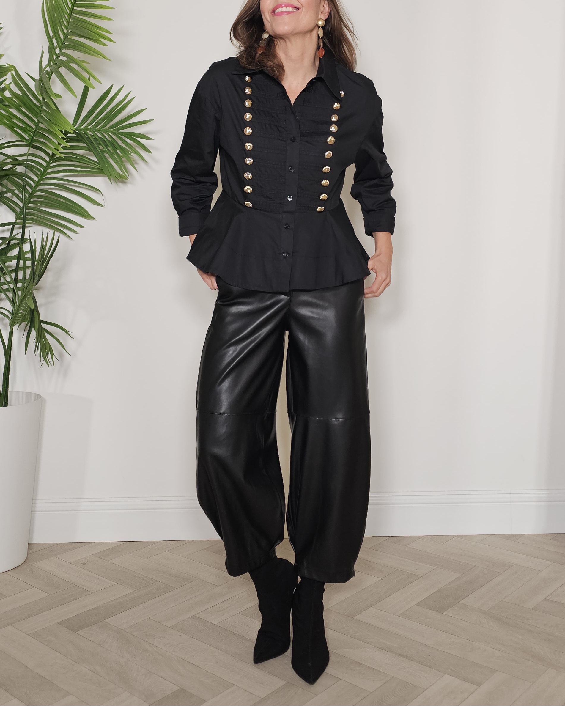 Camisa militar peplum Victoria - Imagen 3