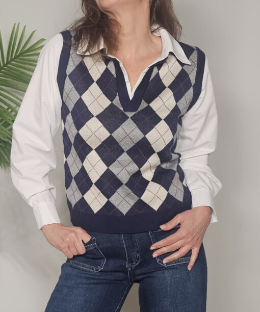 Sueter combi rombos Soft - Imagen 3