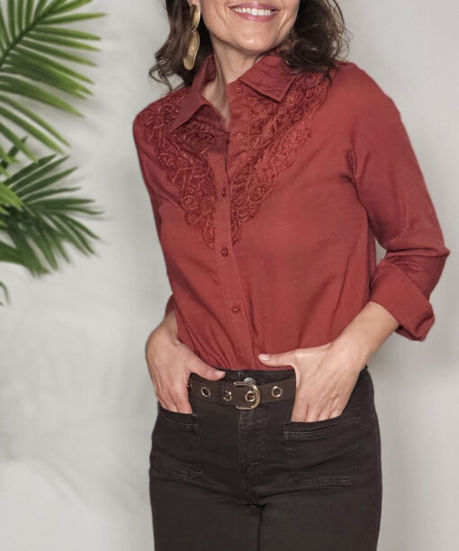 Camisa calada Textura